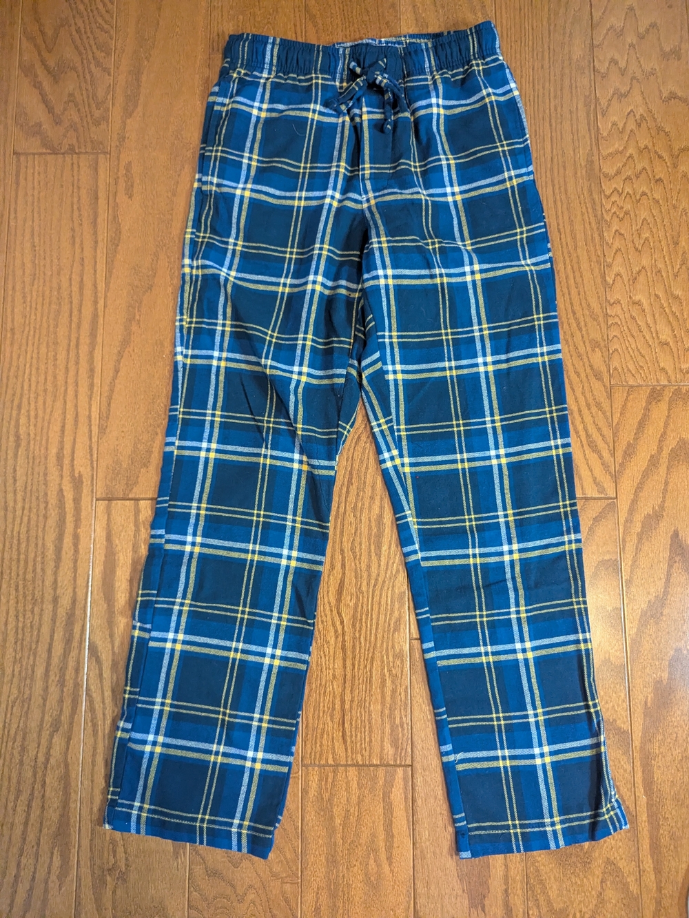Men’s Blue And Yellow Flannel Lounge Pants